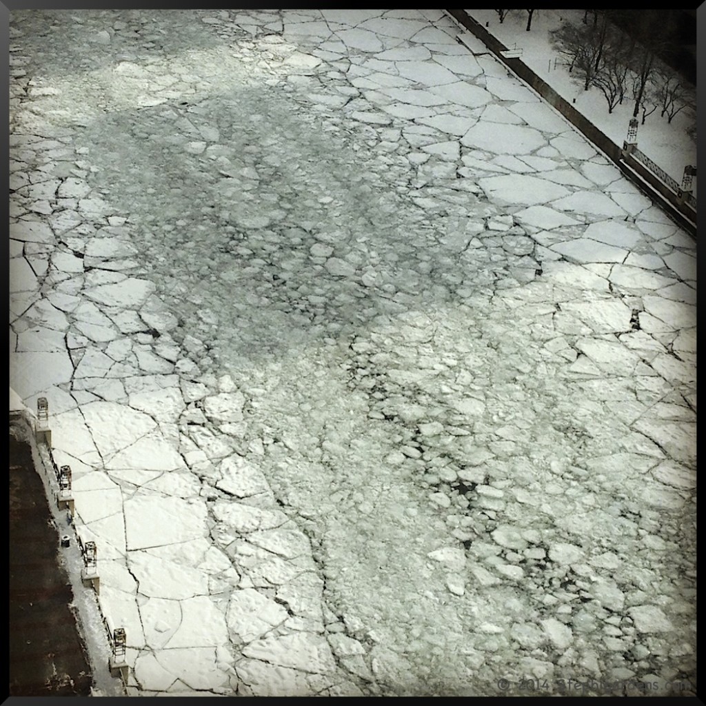 Icy Chicago River
