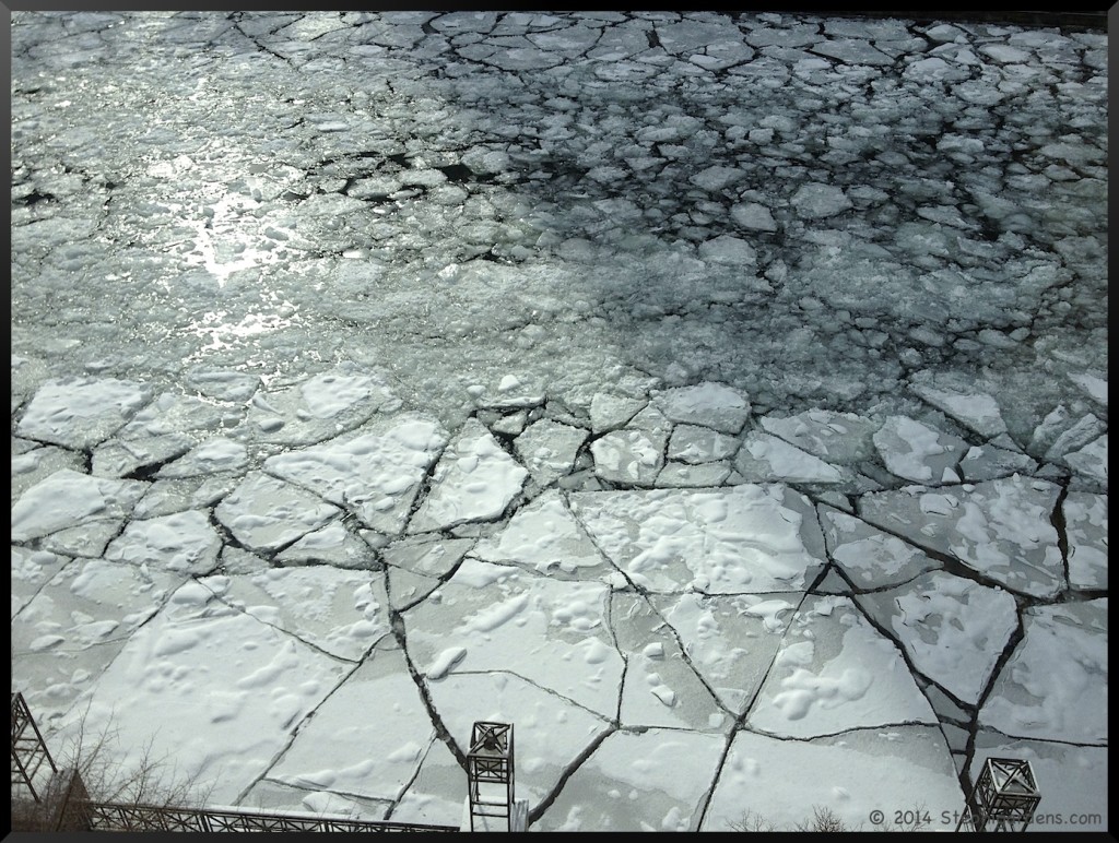 Icy Chicago River
