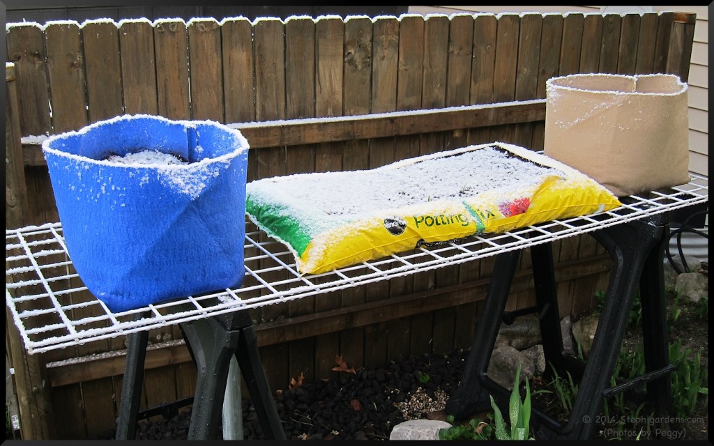 Gardening in soil bag