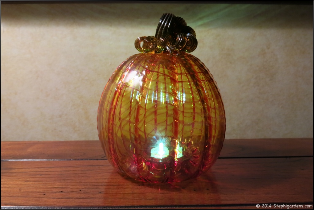 glass pumpkin